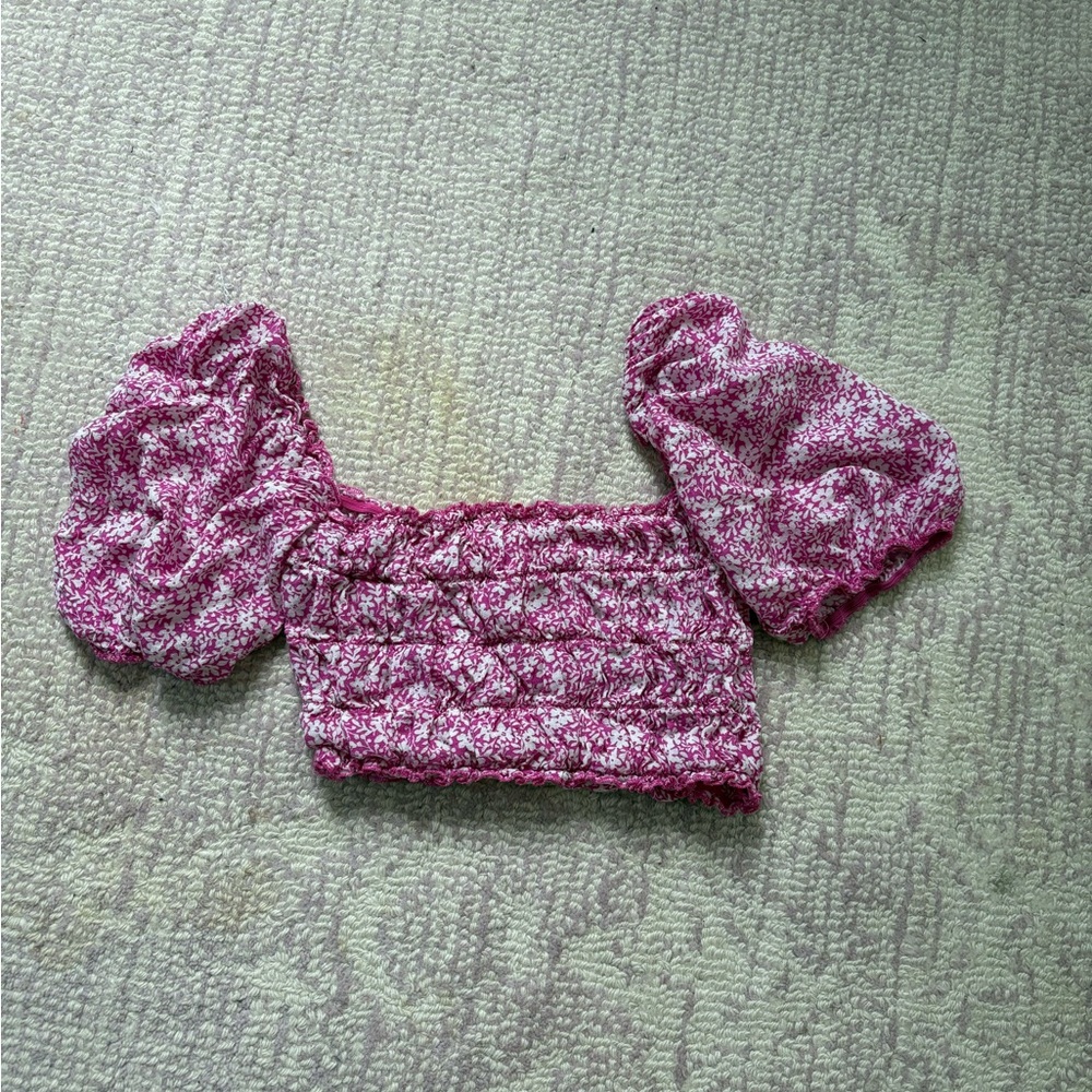 Isabelle’s Cabinet Pink Crop Top